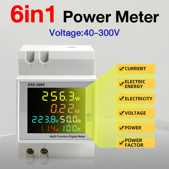 Kkmol Ac Monitor V V V A Voltage Current Power Factor