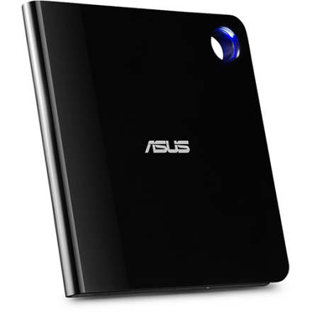 Asus Ultra Slim Portable USB 3 1 Gen 1 Blu Ray Burner Black SBW 06D5H