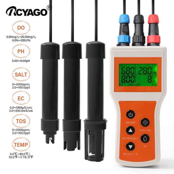 Rcyago Yk Handheld Intelligent Portable In Dissolve Do Ph Tds