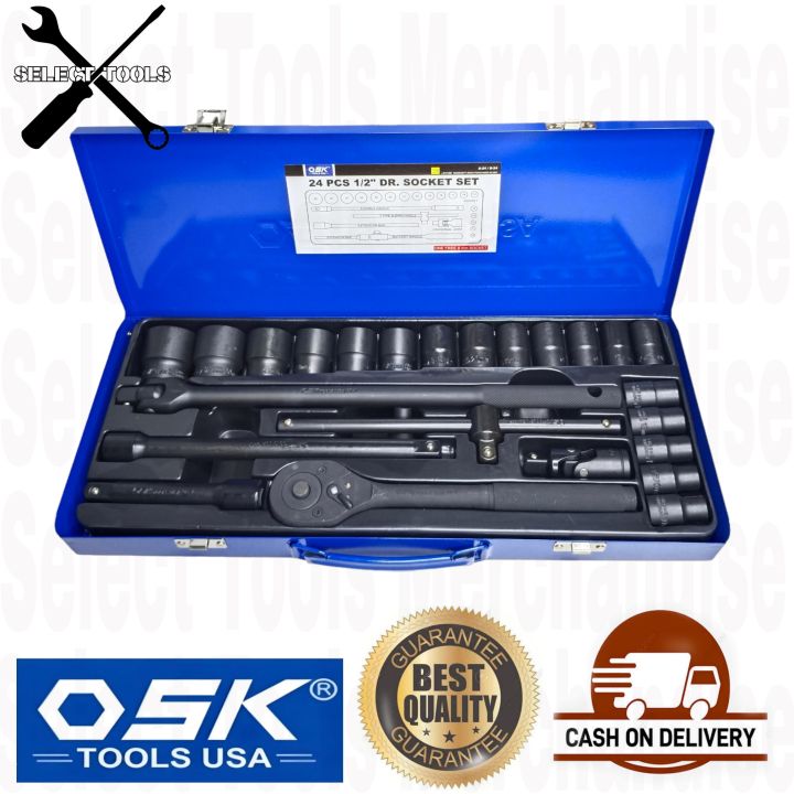 Osk Tools Usa Pcs Drive Socket Wrench Set Points Lazada Ph