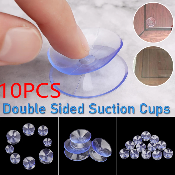 10pcs Lot Pvc Double Sided Suction Cup Sucker Pads For Plastic Glass