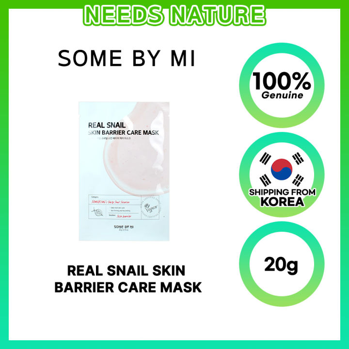 Some By Mi Real Snail Skin Barrier Care Mask G Adhesion Skin