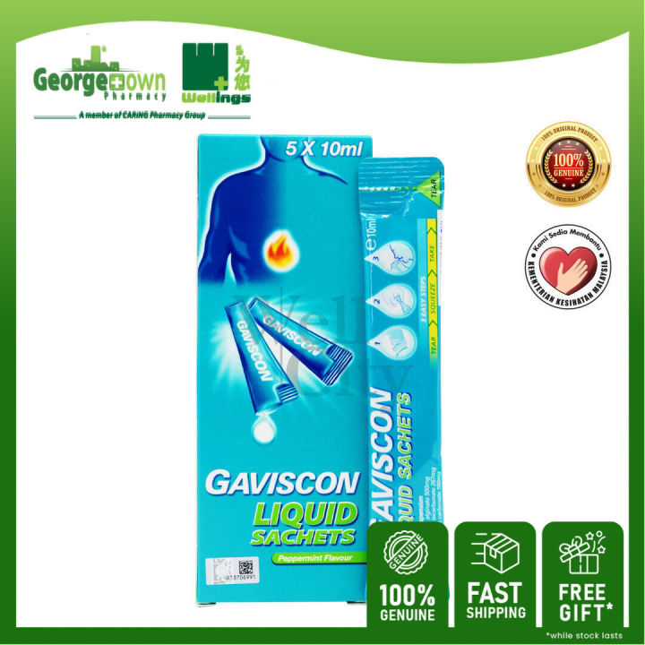 Gaviscon Liquid Antacid Peppermint Sachet Ml X S Georgetown