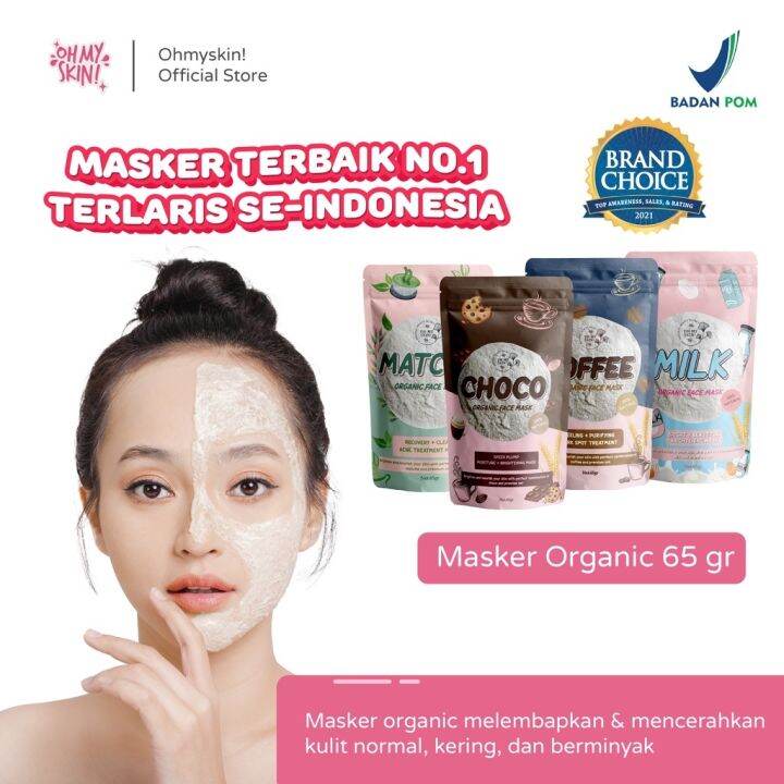 Oh My Skin Masker Wajah Masker Organik Ukuran Gr Lazada Indonesia