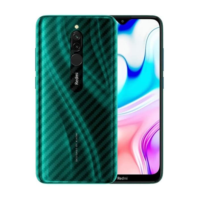 SKIN CARBON XIAOMI REDMI 8 GARSKIN CARBON 3D STIKER BACK FILM VIOLETTE