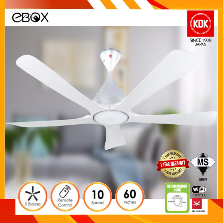 KDK K15UC 60 Nodoka LED Remote Control Ceiling Fan Pearl White Lazada