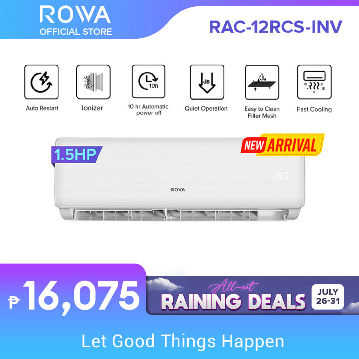 ROWA 1 5 HP Inverter Split Type Aircon RAC 12RCS INV Air Conditioner