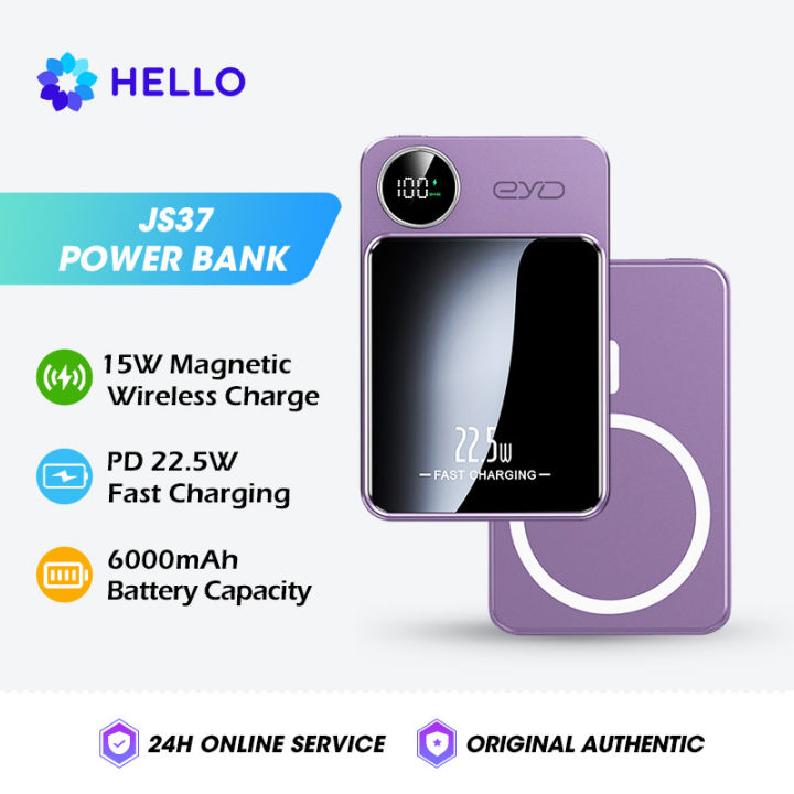 Hello Js Wireless Power Bank Magnetic Mah W Fast Charging