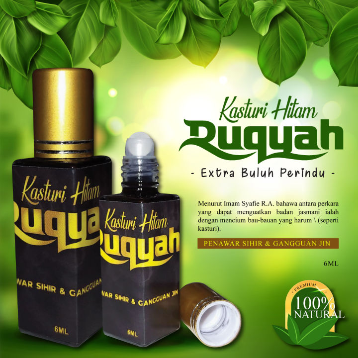 Kasturi Hitam Berserta Ruqyah Doa Syifa Extra Buluh Perindu Botol