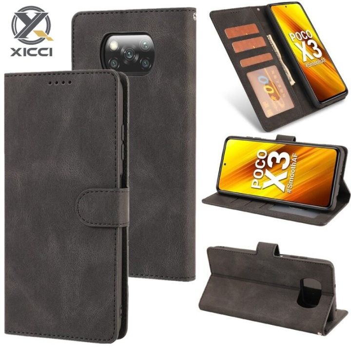 XICCI สำหรบ Xiaomi POCO X3 NFC POCO X3 Pro Case คลาสสกเคสหนง Anti