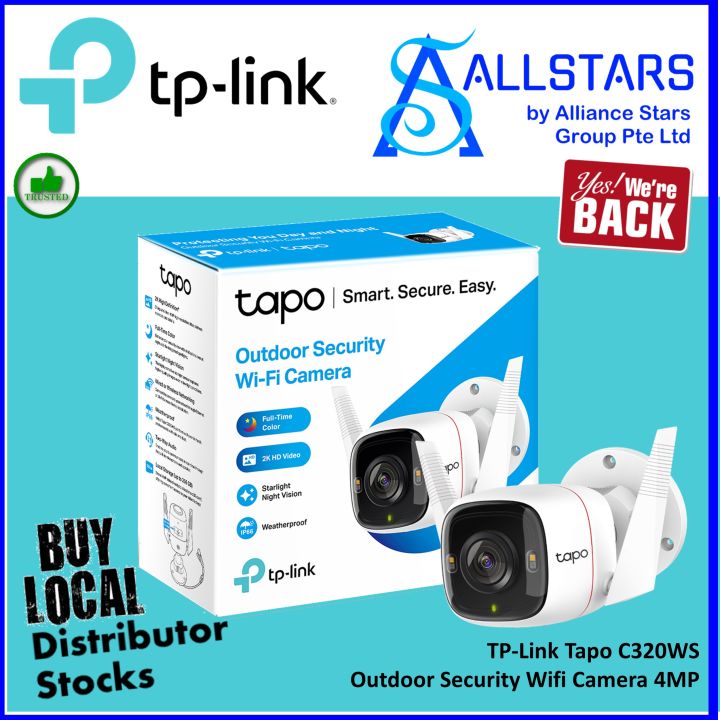 ALLSTARS We Are Back TP Link Tapo C320WS Outdoor Security Wifi