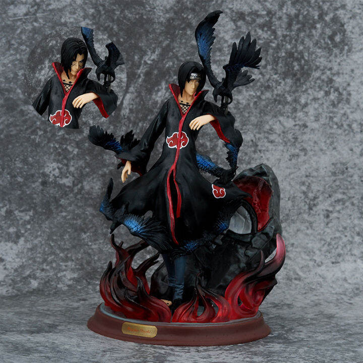 Naruto Figure Akatsuki Organization Uchiha Crow Itachi Statue Hall