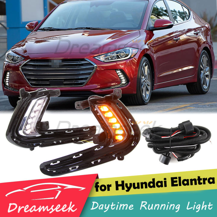 LED DRL Fog Lights For Hyundai Avante Elantra AD 2016 2017 2018