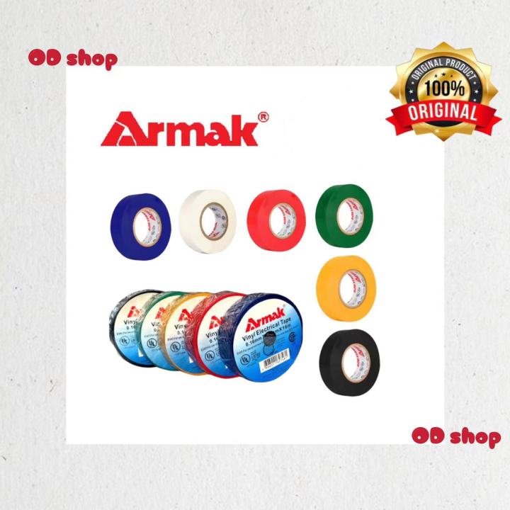 ORIGINAL ARMAK Vinyl Electrical Tape 16 Meters Black White Red Green