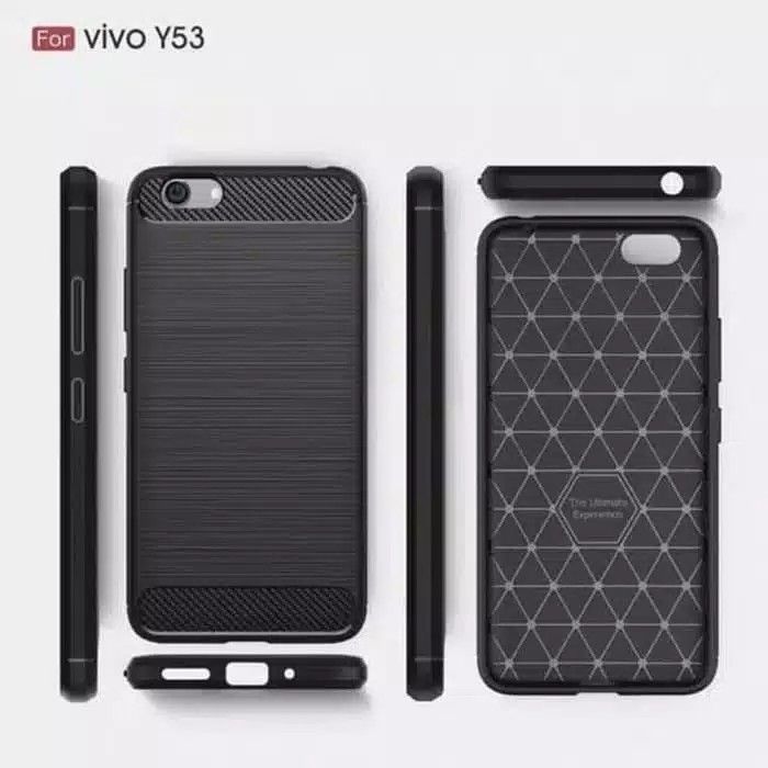 Vivo Y53 Slimfit Carbon Silicon Premium Soft Case Armor Lazada Indonesia