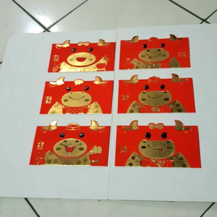 Angpao Imlek 2021 Shio Kerbau 0264 Termurah LIMITED EDITION Isi 6pcs