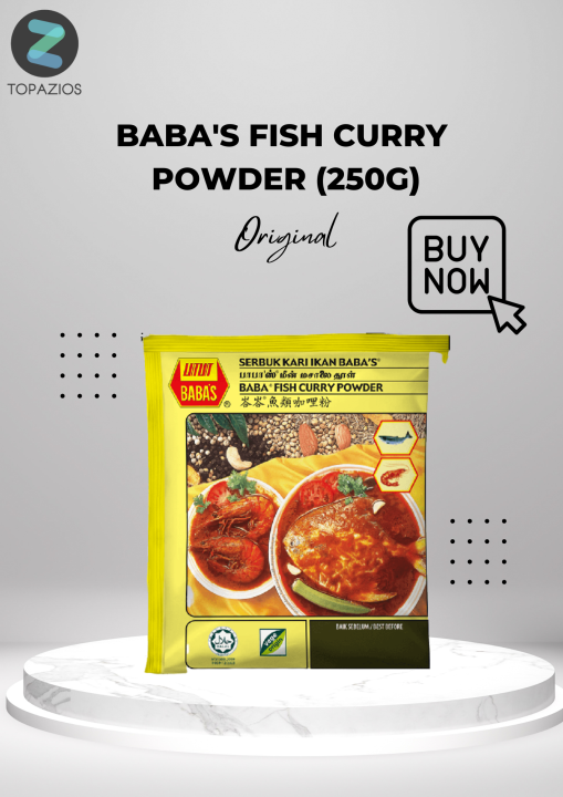 BABAS Fish Curry Powder 250g Lazada