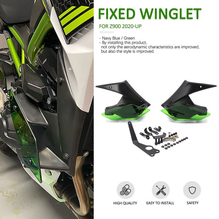 New Motorcycle Side Downforce Naked Spoilers Winglet Fixed Wing Winglet