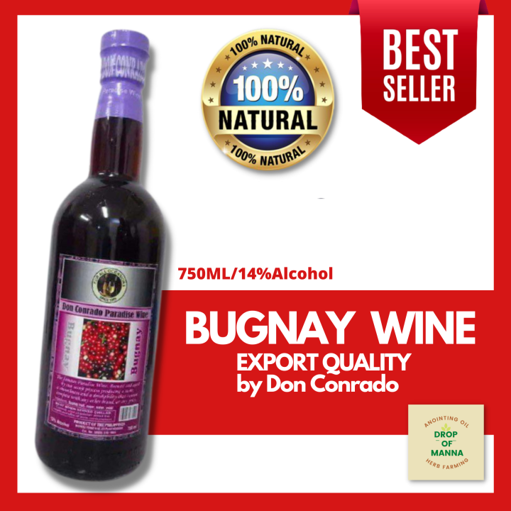 Bugnay Wine 750ml 14 Alcohol Export Quality By Don Conrado Paradise