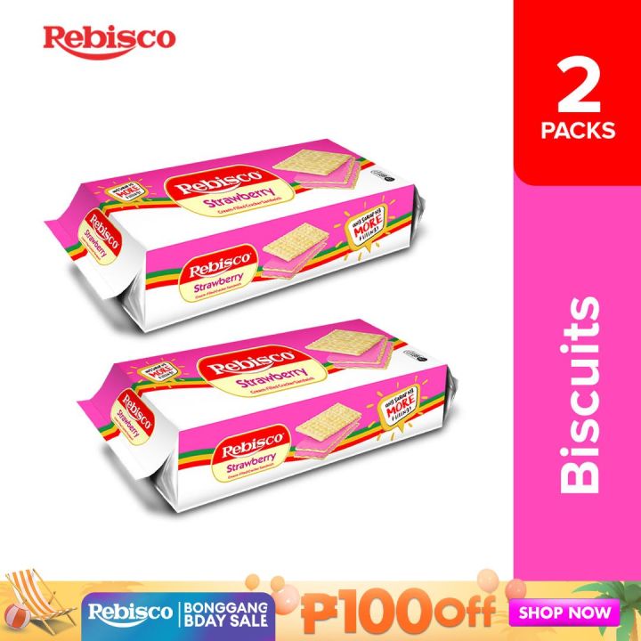 Rebisco Strawberry Sandwich 32g X 10pcs Set Of 2 Lazada PH