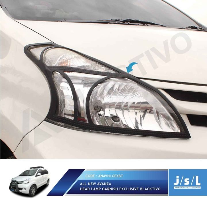 Jsl Garnish List Lampu Depan All New Avanza Xenia Head Lamp Lis