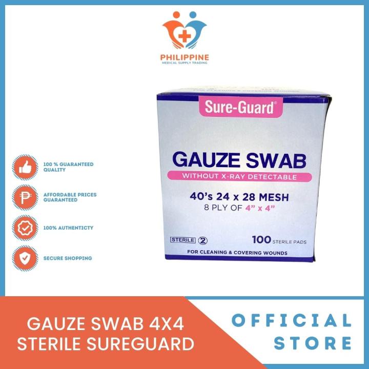 Gauze Swab X Sterile Sureguard Brand Sold Per Box Lazada