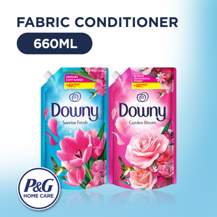 Downy Fabric Conditioner Sunrise Fresh Garden Bloom 660ml Refill Blue