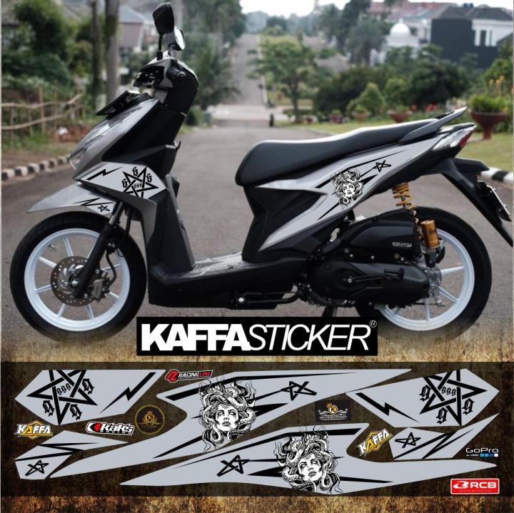 Striping Variasi Beat Deluxe Beat Street Sticker List Simple Elegan