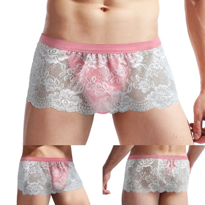 Mr Show Sissy Men Lace Lingerie Skirted Panties Crossdressing Sexy