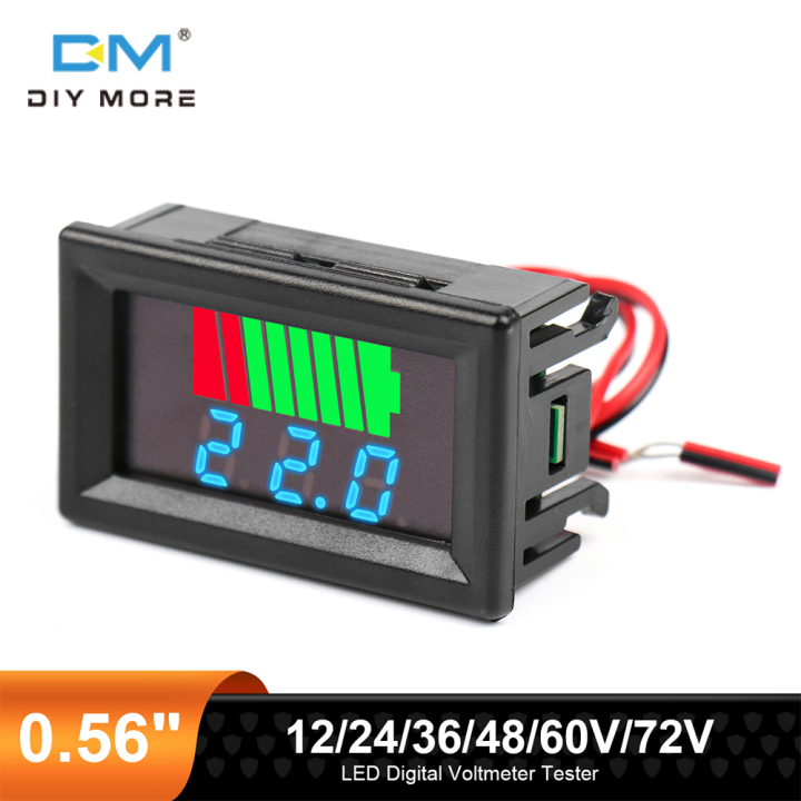 Diymore Mini Inch Led Digital Voltmeter Tester