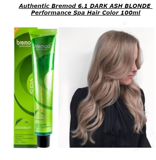 Authentic Bremod Dark Ash Blonde Performance Spa Hair Color Ml