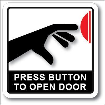 Press Door Bell To Open Door Acrylic Sign Board X X Mm We Accept