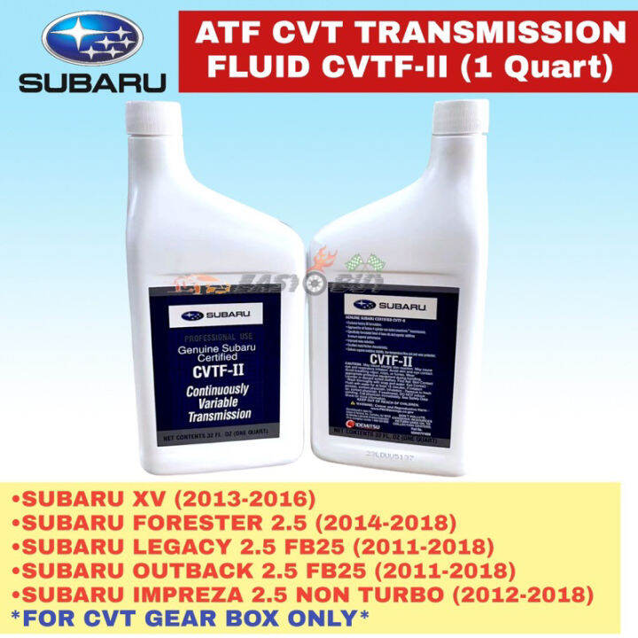 Original Subaru Atf Cvt Cvtf Ii Transmission Fluid Oil Quart Xv