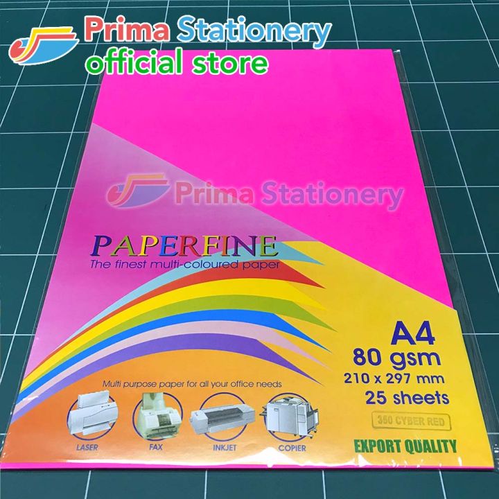 Paperfine Kertas Hvs Warna A Cyber Red Sinar Spectra It Lazada