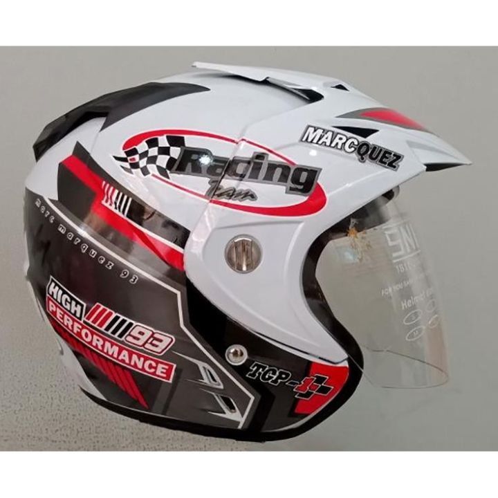 Helm Pria Dewasa Racing Marc Marquez Doff Kualitas Setara Helm Kyt