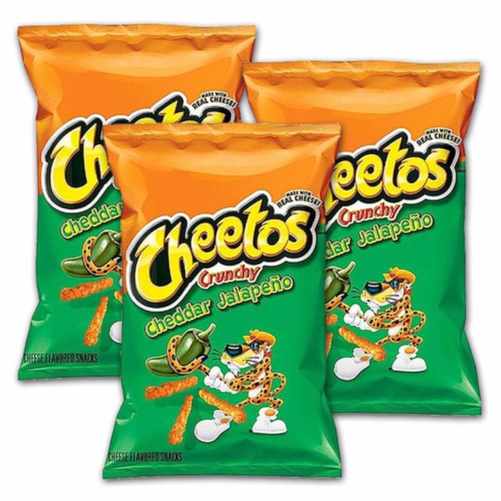 Cheetos Cheddar Jalapeno Crunchy Cheese Flavored Snack 3 Pack 226 8g