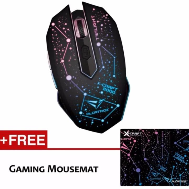 Alcatroz X Craft Twilight 2000 Wired Gaming Mouse Free Mousemat Lazada PH