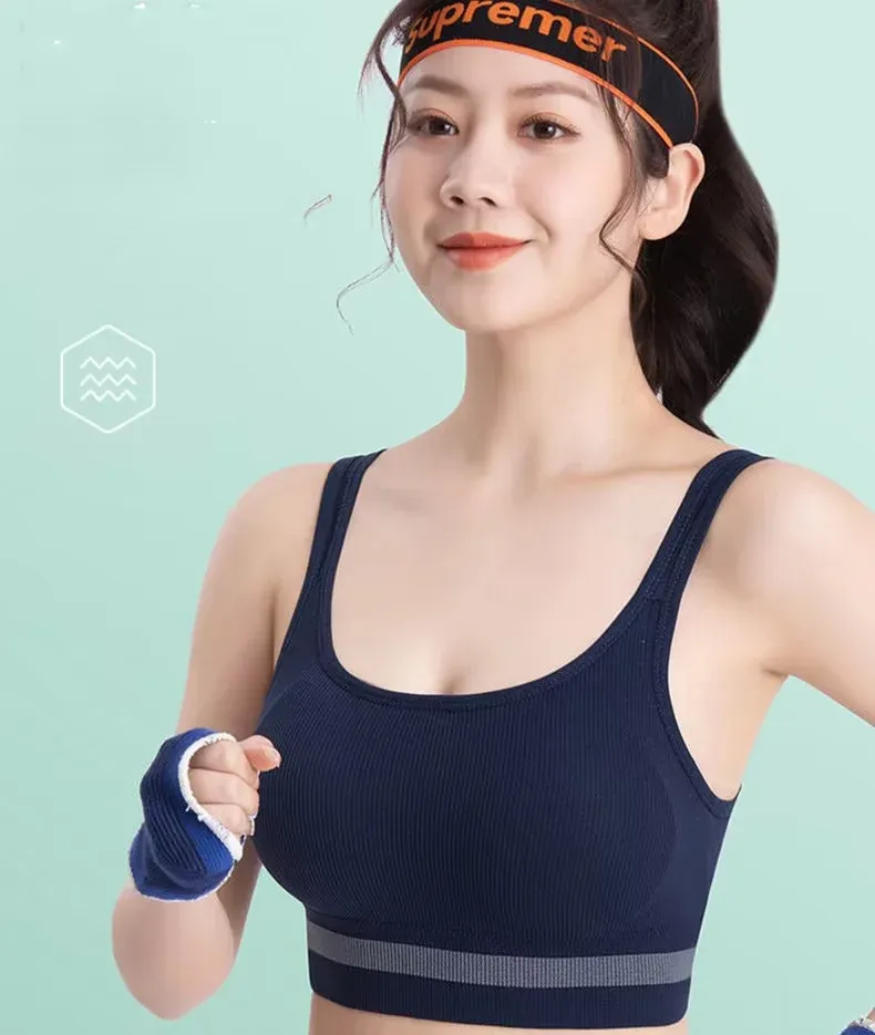 DACHAO Bra Korean Style Women's Sports Bra Push Up No Steel Ring