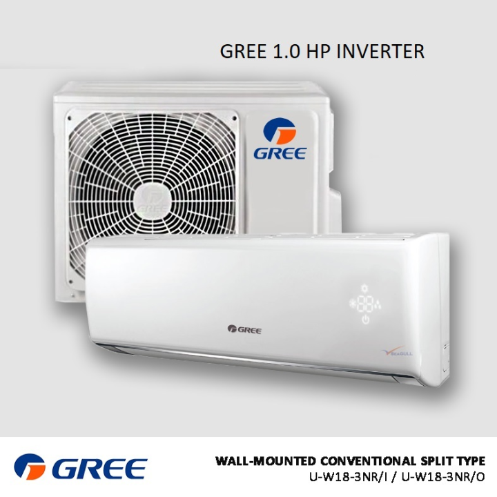 Gree 1HP Inverter Lomoi Series IGWC09 R410 Aircond Air Conditioner 1