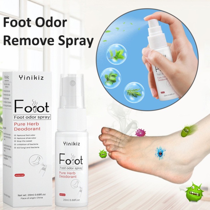 Foot Odor Spray Antibacterial Deodorant Powder Anti Itch Sweat