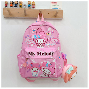 clu Sanrio Kuromi My Melody Hello Kitty Kids Backpack Kindergarten Large Capacity Lightweight School Bag ulc