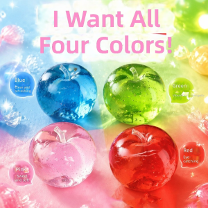 CL30 Apple Squishy Toy Slow Rebound Malt Sugar Texture Stress Relief Squeeze Fruit Anti-Anxiety Fidget 30CL