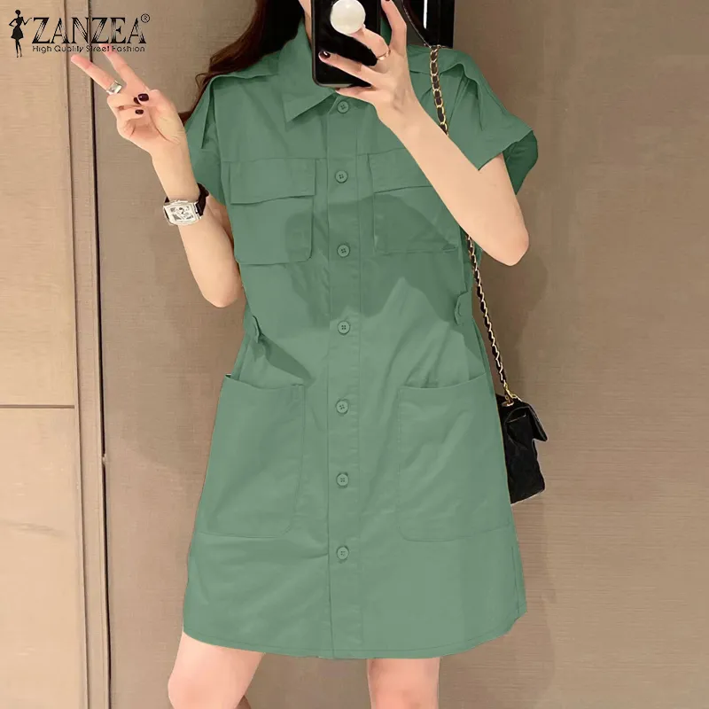 korean irregular shirt dress Women Korean Style Irregular Shirt Dress  Qararli