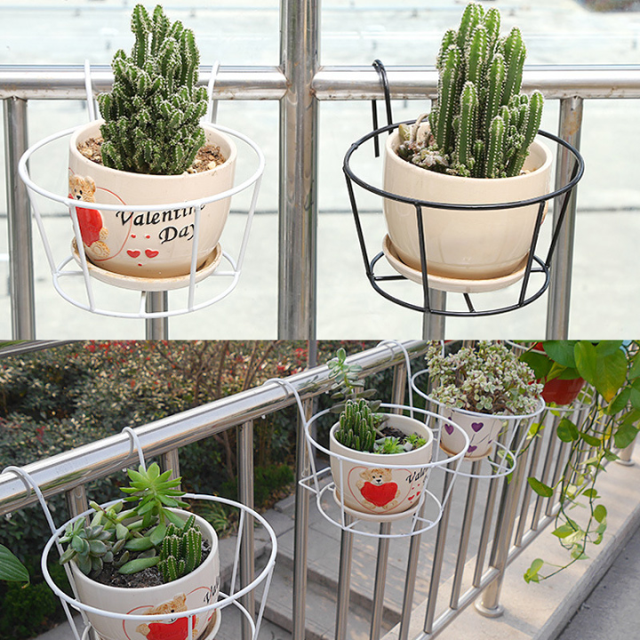 [Pantorastar] 12/15/20/25/30cm Round Iron Flower Pot Holder Garden