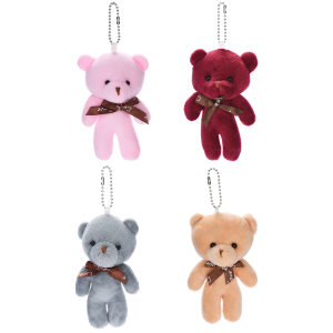 【New Arrival】Cartoon Bowknot Bear Doll DIY Valentine Wedding Gifts Pendant Stuffed Toys