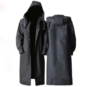 【New Arrival】EVA Raincoat Women Men Hooded Poncho Motorcycle Rainwear Long Hiking Rain Jacket