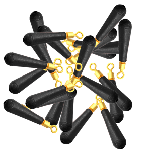 30/100pcs Fishing Gear Block Rotation Drift Fishing Floats Bobber Copper Rubber Fish Float Pesca Accessories