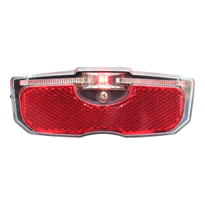 High Visibility LED Bike Rear Light with Reflective Surface for Mountain Bike Luggage Rack and Night Cycling