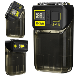 【New Arrival】 Bright Rechargeable LED COB Mini Keychain Light 380LM for Cycling Hiking and Camping Trips