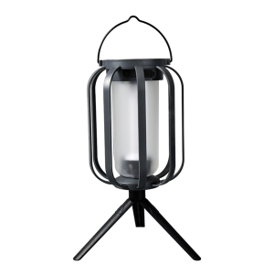 Solar Powered LED Lantern for Outdoor Use Rechargeable Portable Light for Camping Garden and Porch
